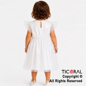 DISFRAZ PRINCESA LARGO CON MANGA BLANCO TALLE 0